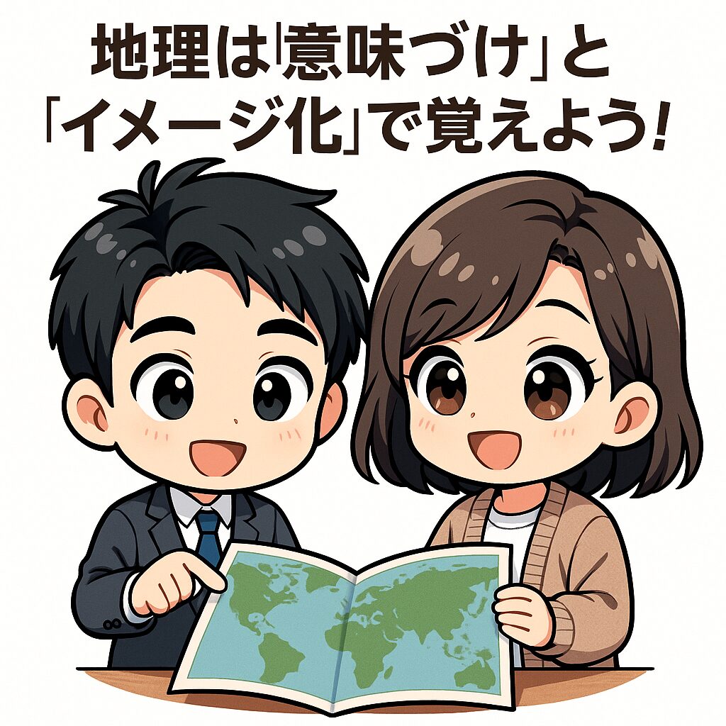 地理は「意味づけ」と「イメージ化」で覚えよう!