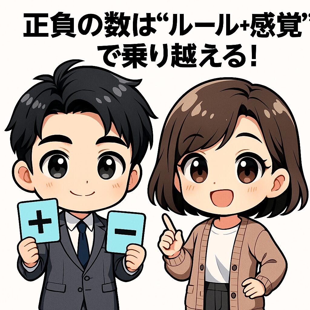正負の数は“ルール+感覚”で乗り越える!
