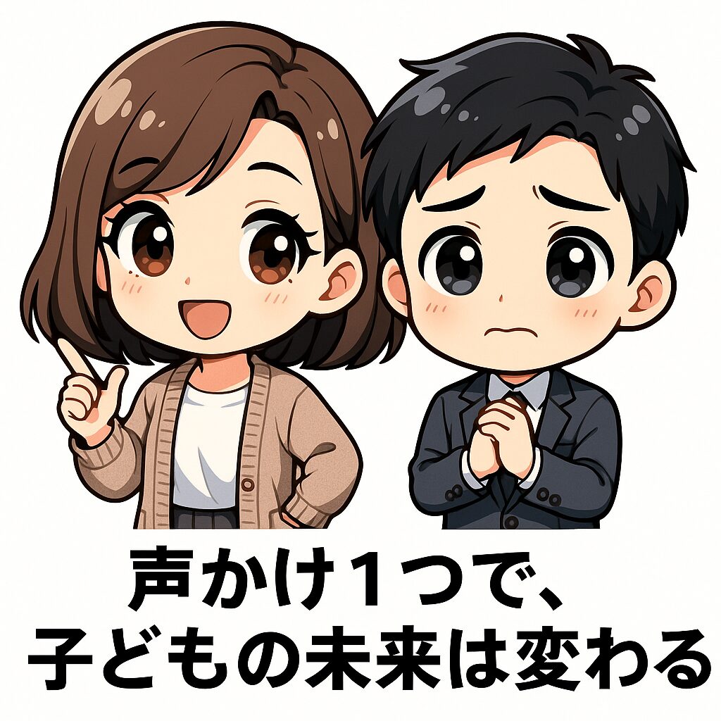 声かけ1つで、子どもの未来は変わる