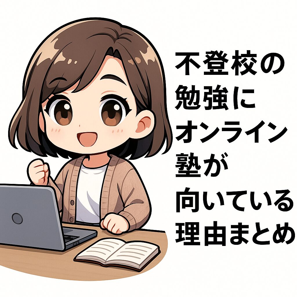 不登校の勉強にオンライン塾が向いている理由まとめ