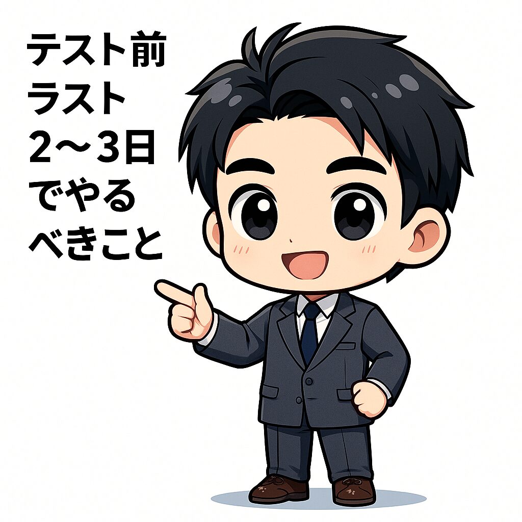 テスト前ラスト2〜3日でやるべきこと5選