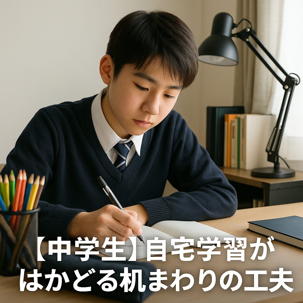 【中学生】自宅学習がはかどる机まわりの工夫